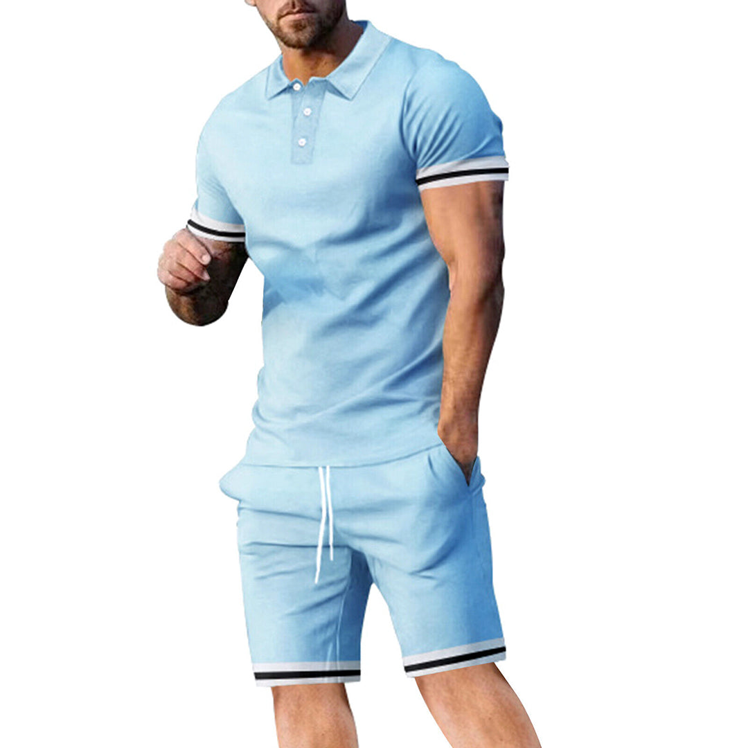 Heren zomerset – polo met korte broek