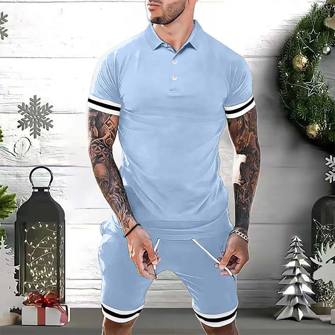Heren zomerset – polo met korte broek