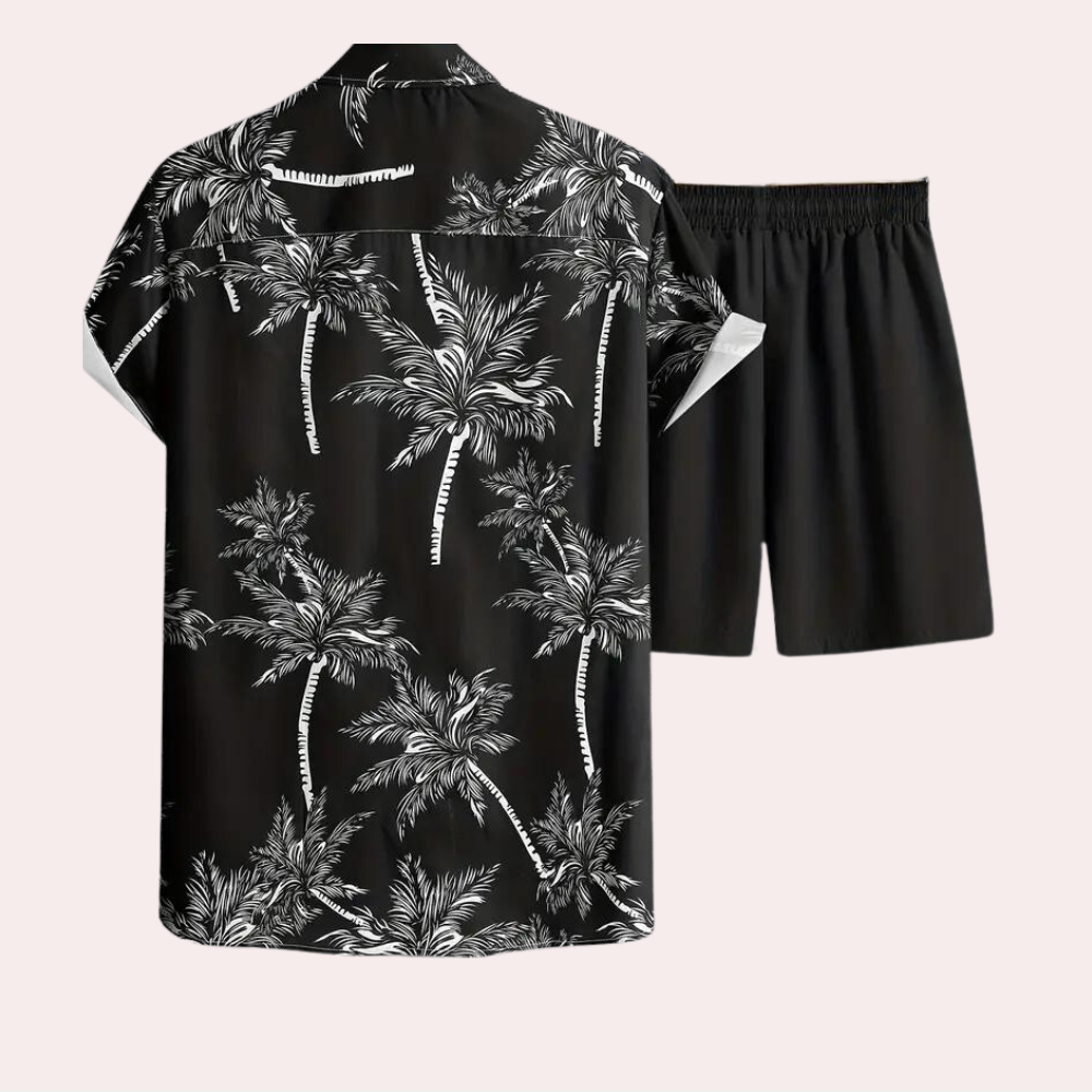 Coligny - Comfortabele heren zomerset met hippe print