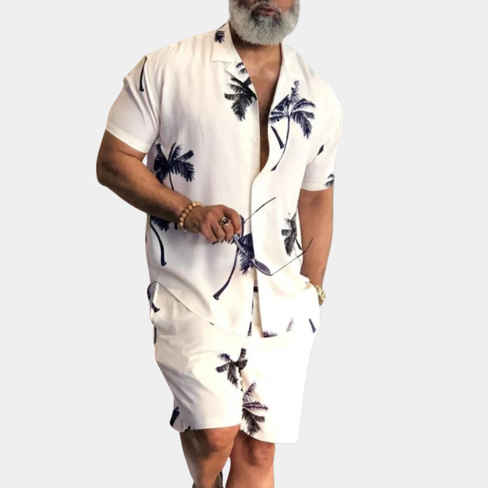 Prospero - Trendy herenset met palm print