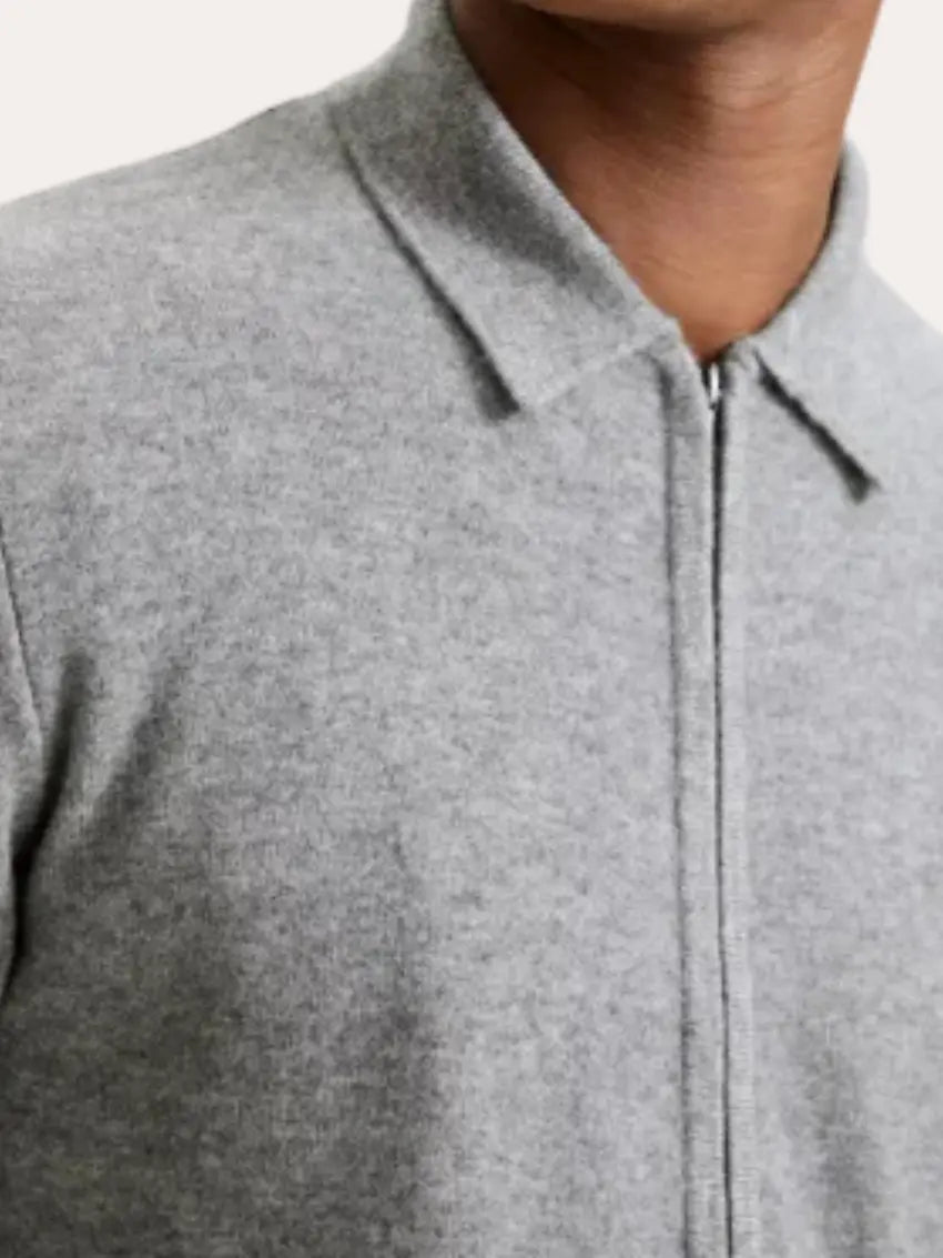 Cashmere vest voor heren - Grijs