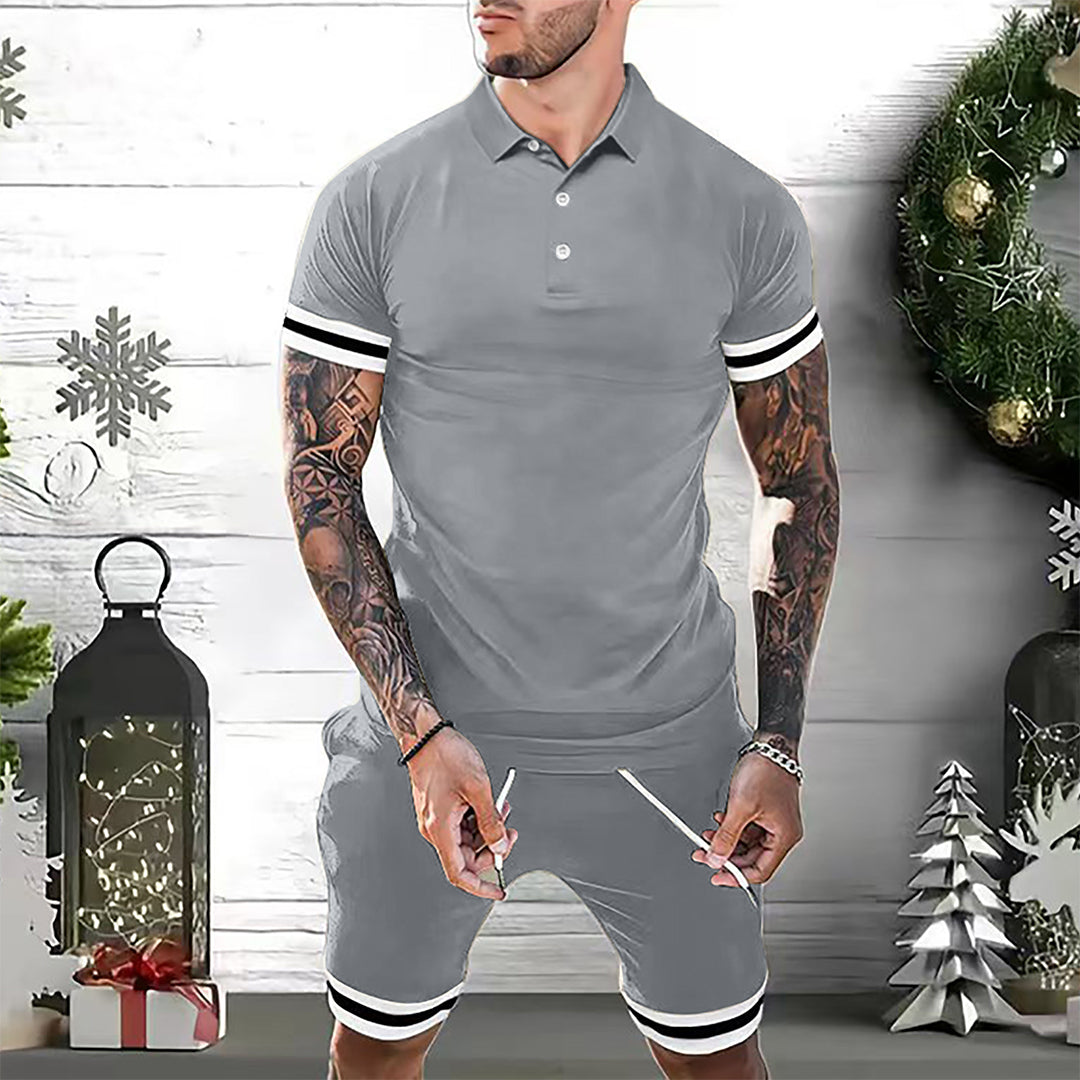 Heren zomerset – polo met korte broek