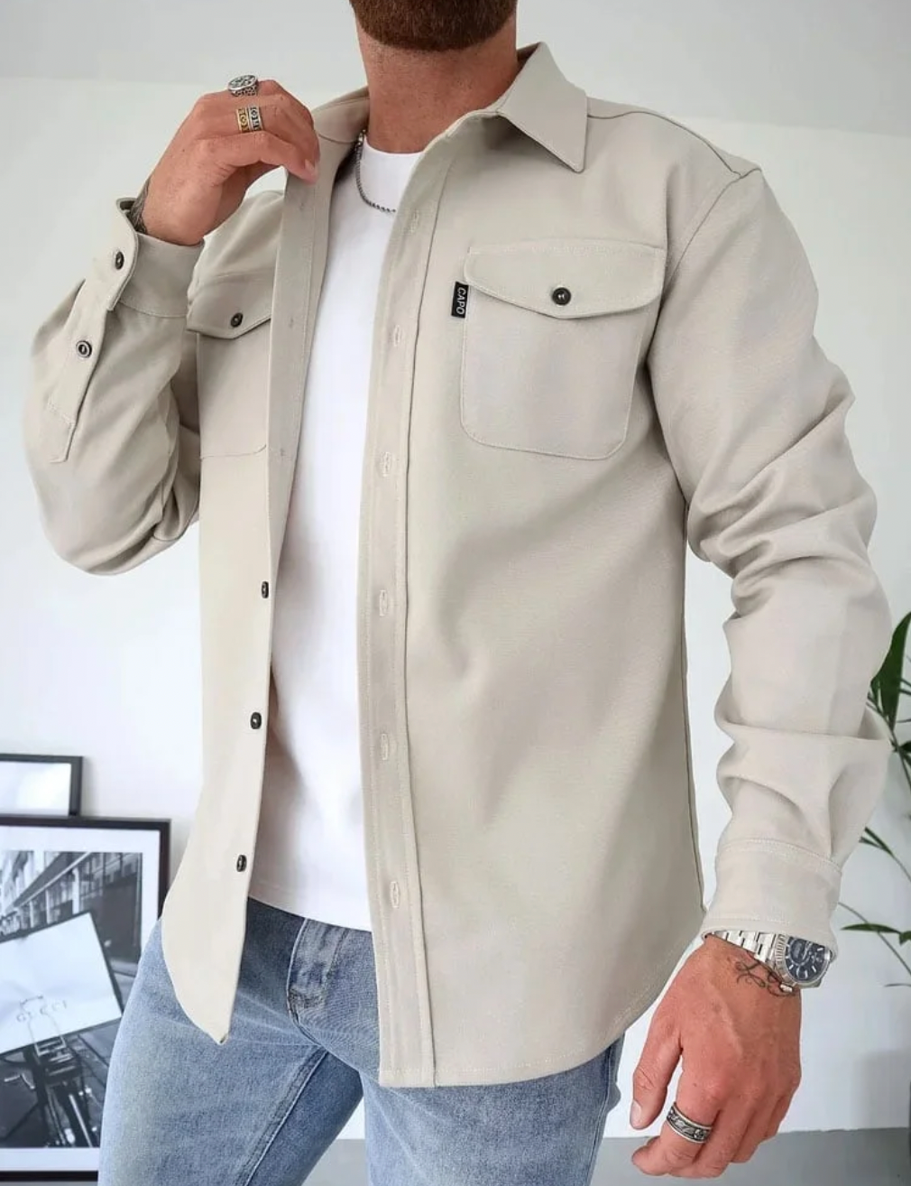 Casual heren overhemd
