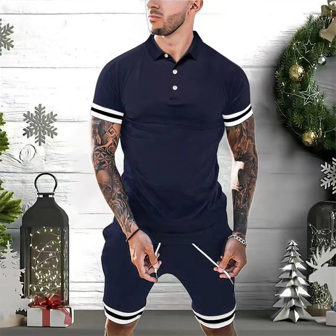 Heren zomerset – polo met korte broek