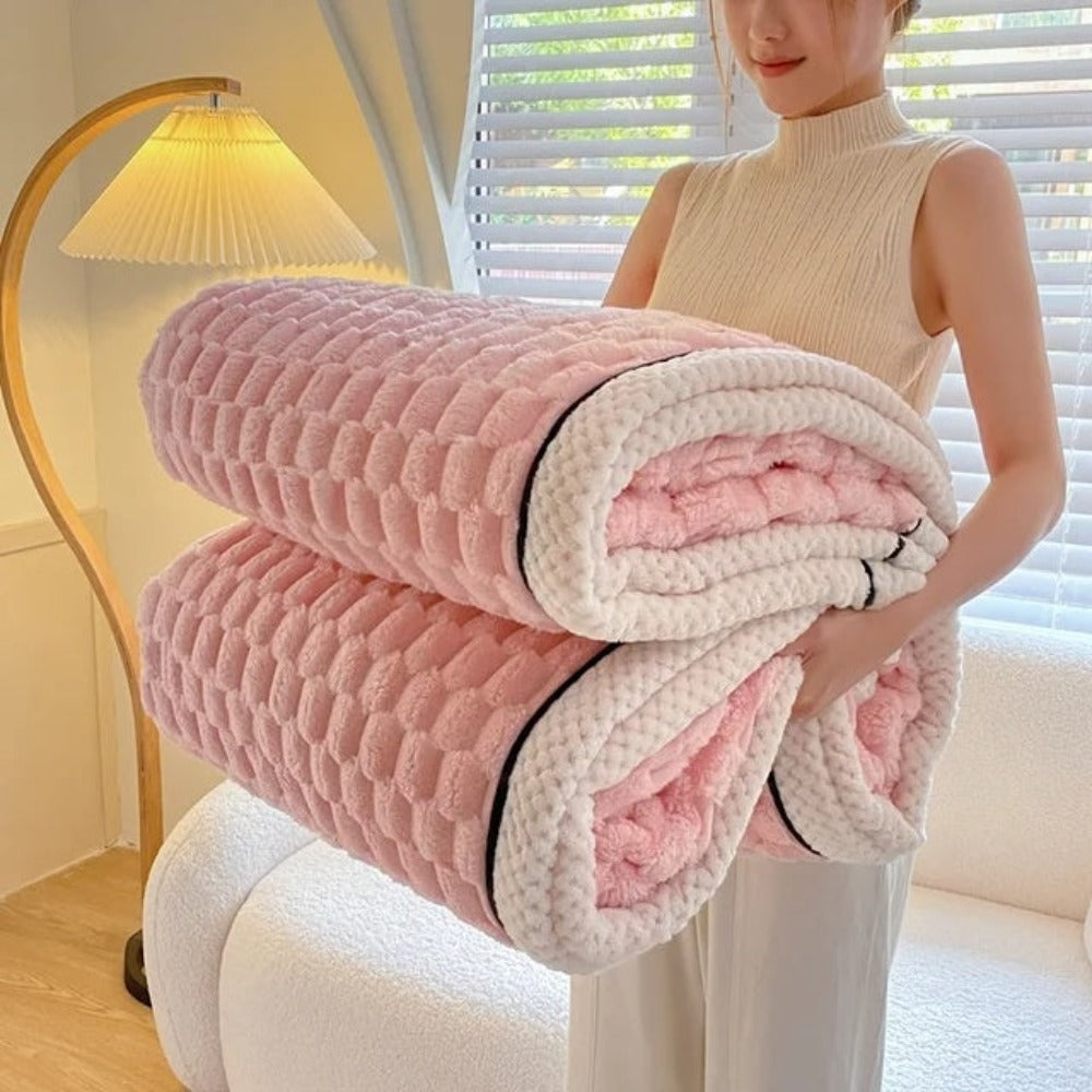 Sensa Fleece Deken | Zacht, Warmte en Bubbeldesign