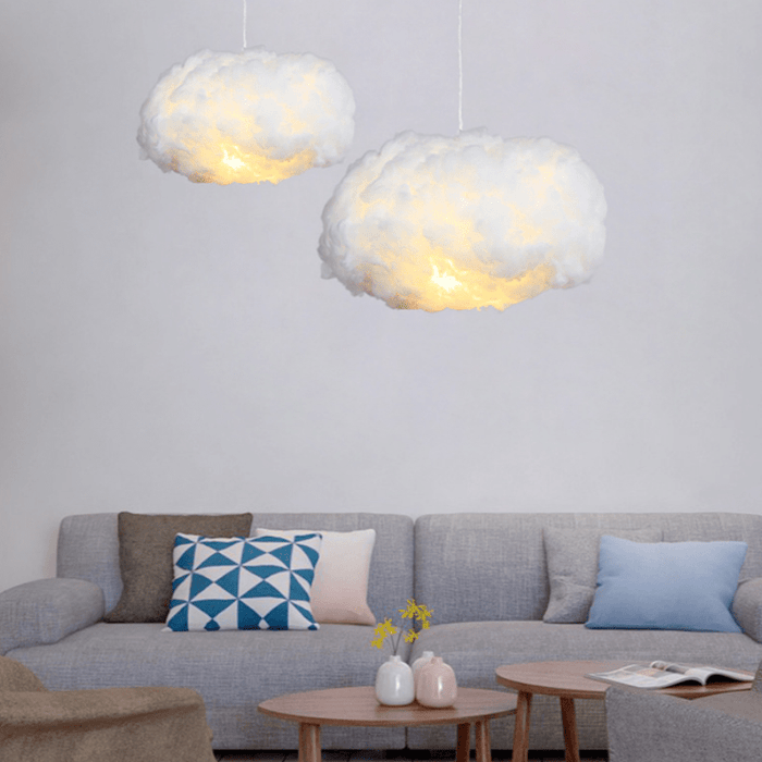 Wilo Hanglamp | Katoen Wolken Design, Warm Wit Licht