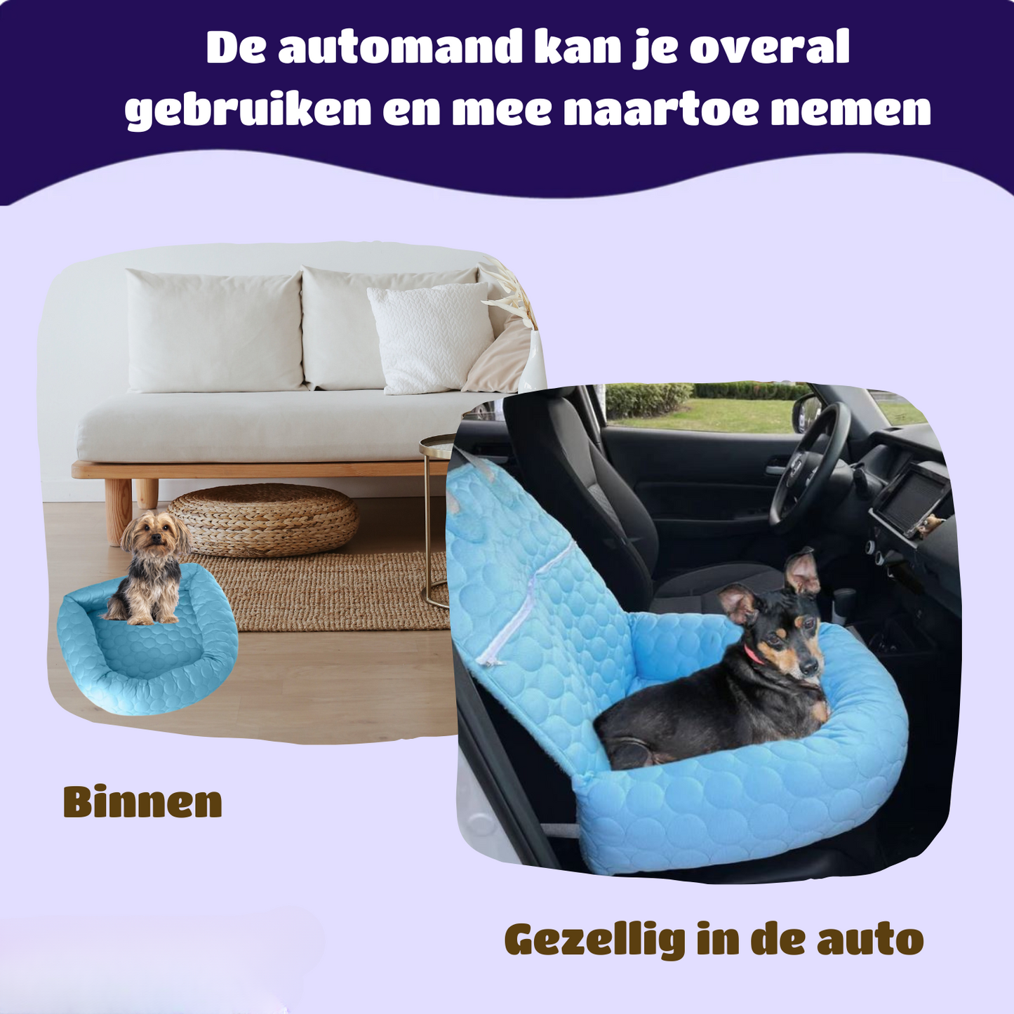 Koelmand voor in de auto