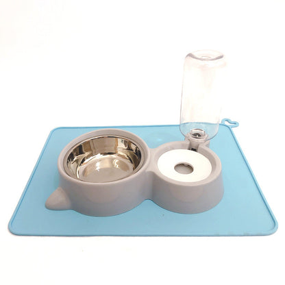 Comfortabele 2-in-1 voerbak voor honden en katten