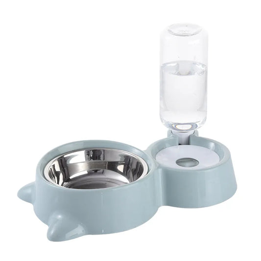 Comfortabele 2-in-1 voerbak voor honden en katten