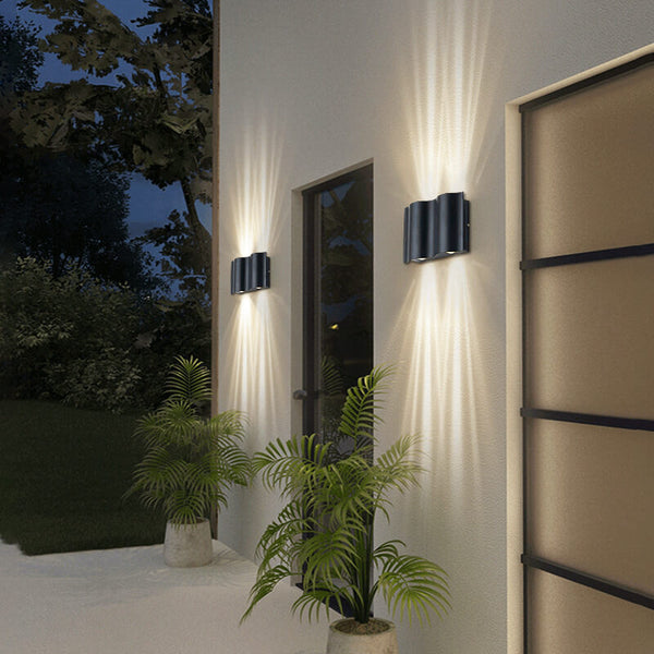 Aluma Wandlamp Zwart | Minimalistisch Aluminium met 2/4/6 LED Lichtbronnen