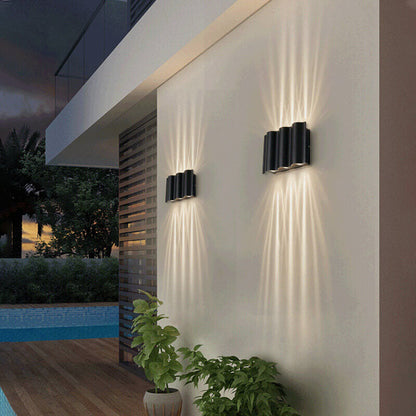 Aluma Wandlamp Zwart | Minimalistisch Aluminium met 2/4/6 LED Lichtbronnen