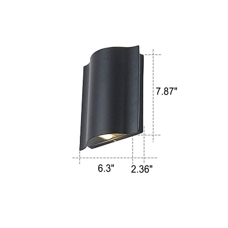 Aluma Wandlamp Zwart | Minimalistisch Aluminium met 2/4/6 LED Lichtbronnen
