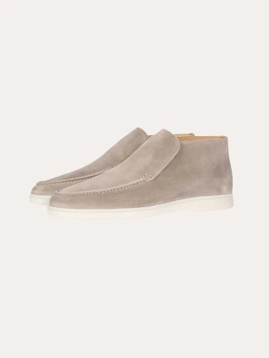 Hoge heren loafers – beige
