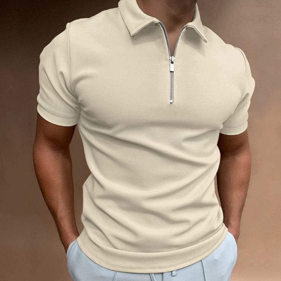 Polo met rits voor heren – casual & comfortabel
