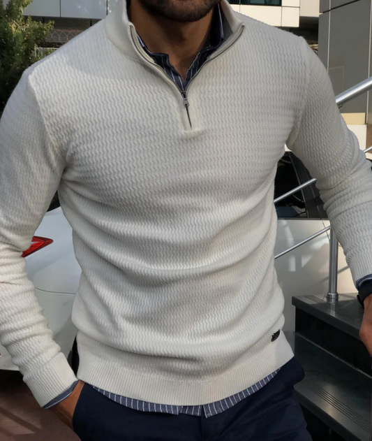 Simon | Pullover met Ritssluiting