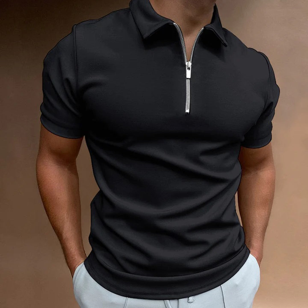 Polo met rits voor heren – casual & comfortabel