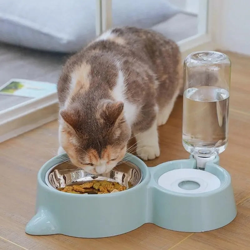 Comfortabele 2-in-1 voerbak voor honden en katten