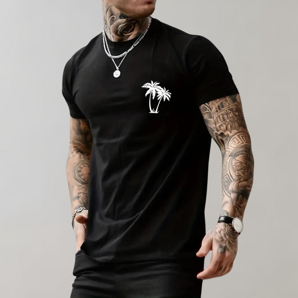 Palmboom heren t-shirt