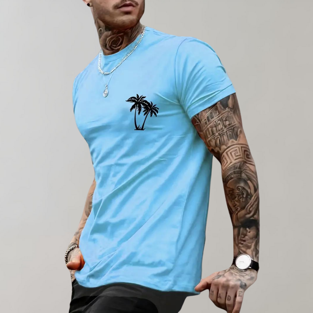 Palmboom heren t-shirt