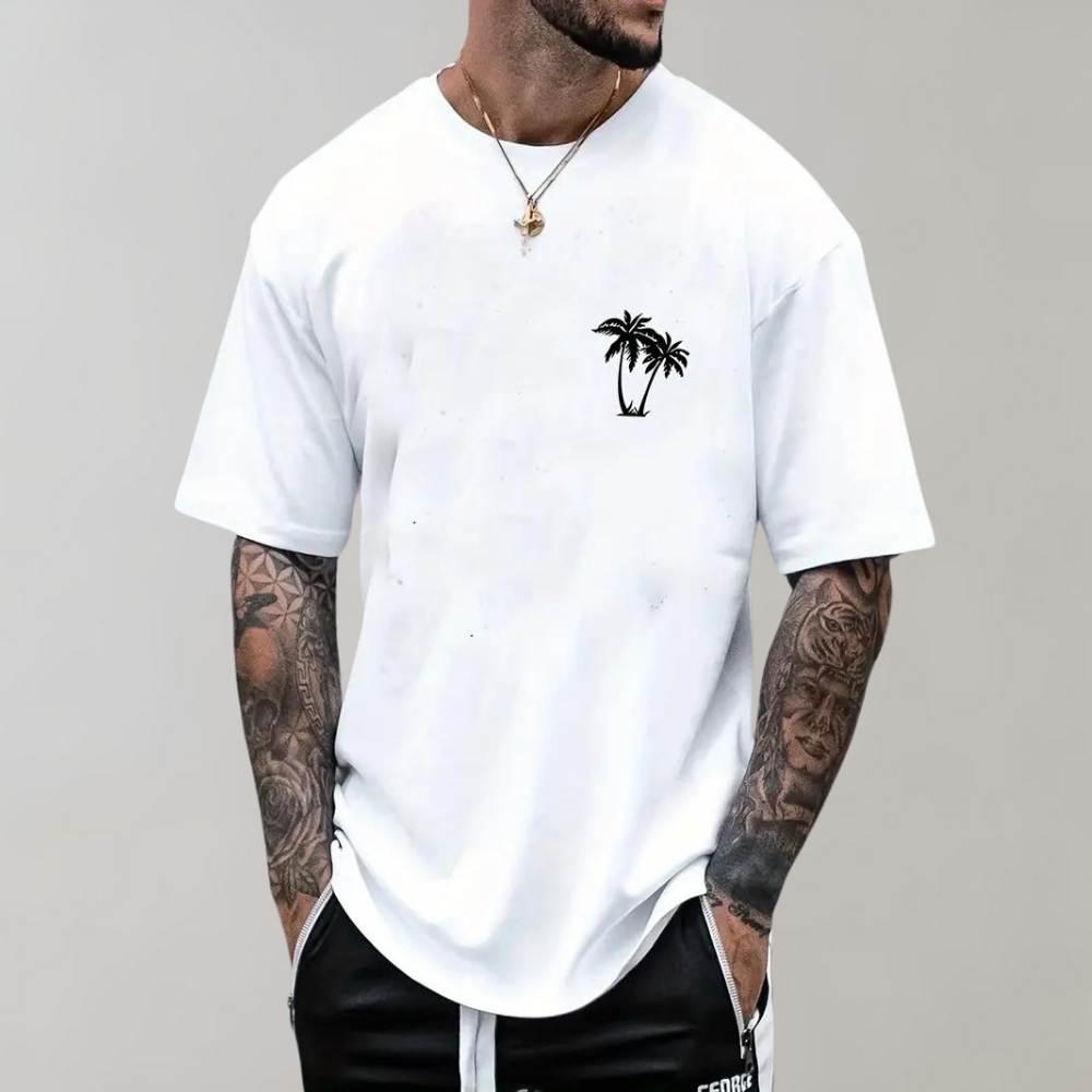Palmboom heren t-shirt
