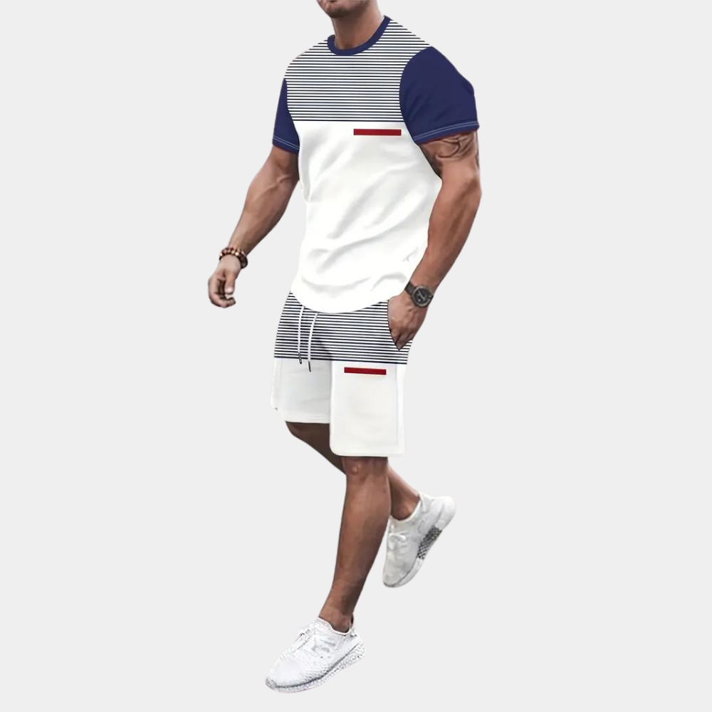Terrance - Trendy tweedelige zomerset heren