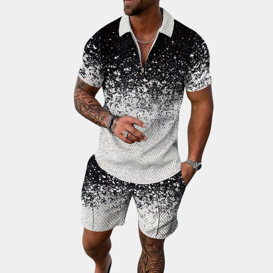 Bautiste - heren zomerset met print