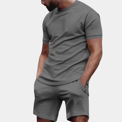 Heren zomerset – T-shirt met korte broek
