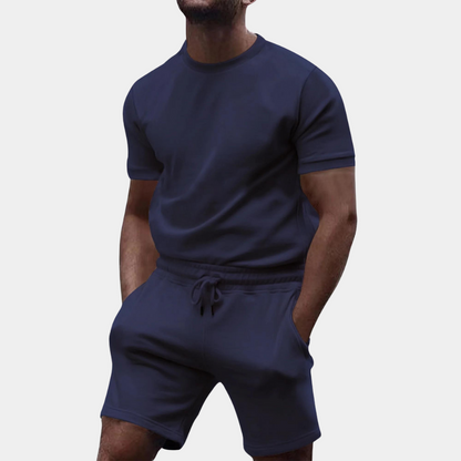 Heren zomerset – T-shirt met korte broek