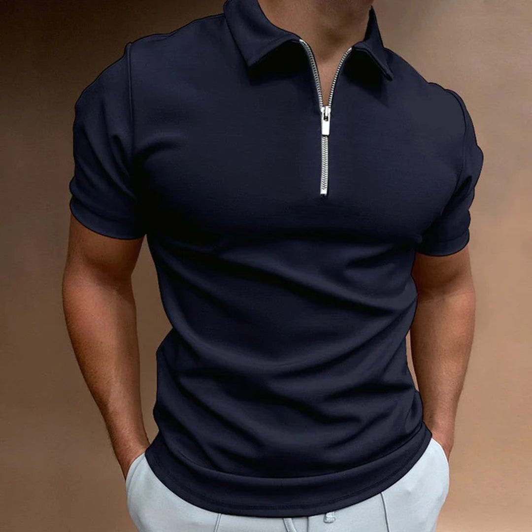 Polo met rits voor heren – casual & comfortabel