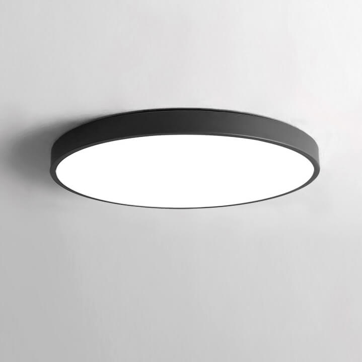 Erda LED Plafondlamp | Modern, Acryl Kap, Zwart, 40/50 cm