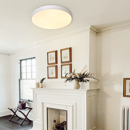 Erda LED Plafondlamp | Modern, Acryl Kap, Zwart, 40/50 cm