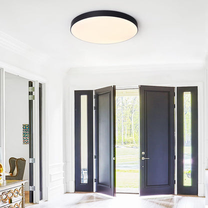 Erda LED Plafondlamp | Modern, Acryl Kap, Zwart, 40/50 cm