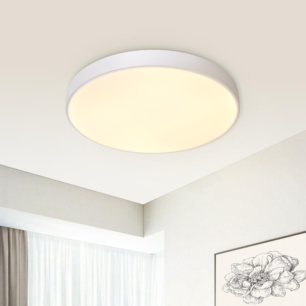 Erda LED Plafondlamp | Modern, Acryl Kap, Zwart, 40/50 cm