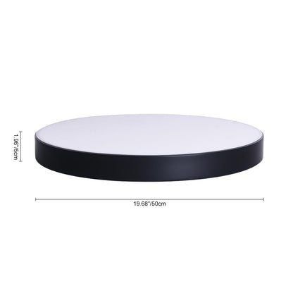 Erda LED Plafondlamp | Modern, Acryl Kap, Zwart, 40/50 cm