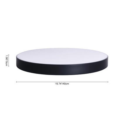 Erda LED Plafondlamp | Modern, Acryl Kap, Zwart, 40/50 cm