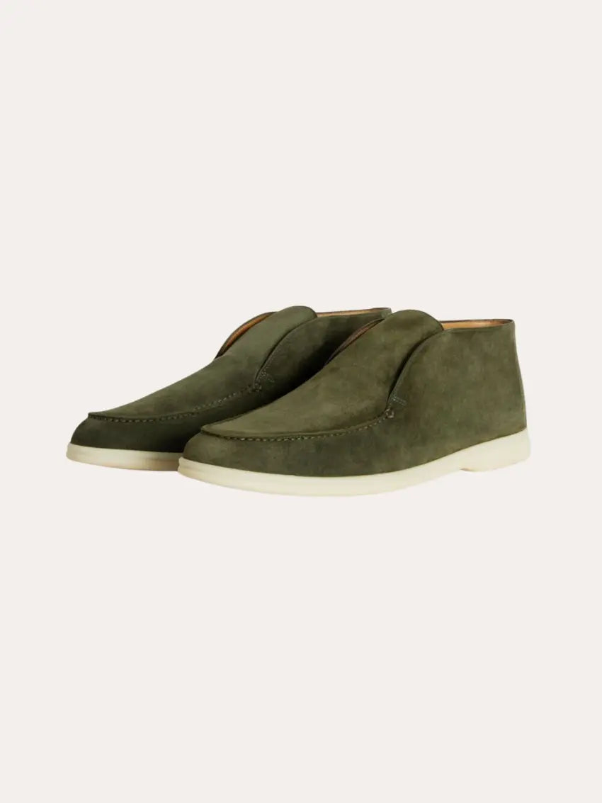 Hoge heren loafers – groen
