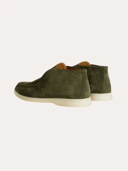 Hoge heren loafers – groen