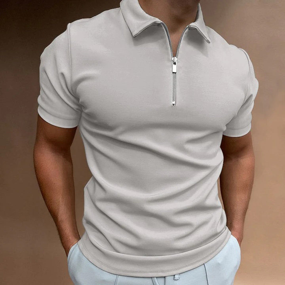 Polo met rits voor heren – casual & comfortabel