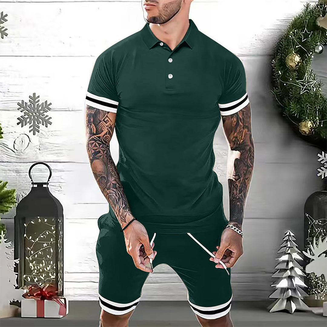 Heren zomerset – polo met korte broek