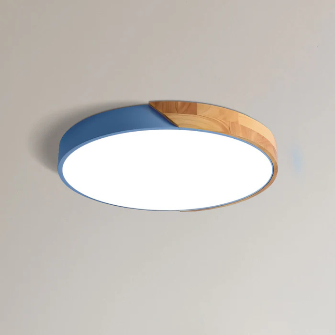 Haro LED Plafondlamp | Scandinavisch Hout & Acryl