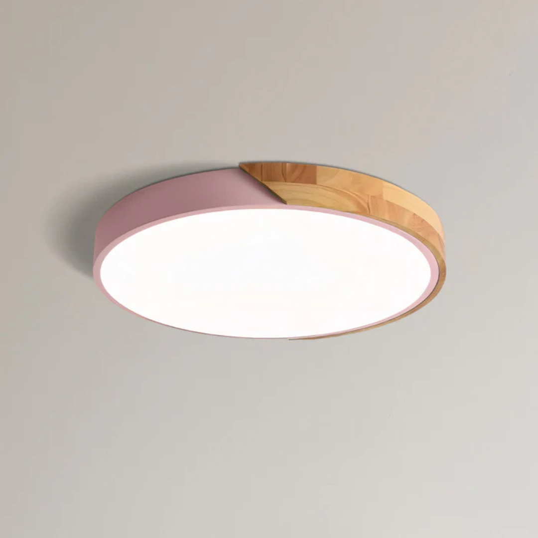 Haro LED Plafondlamp | Scandinavisch Hout & Acryl