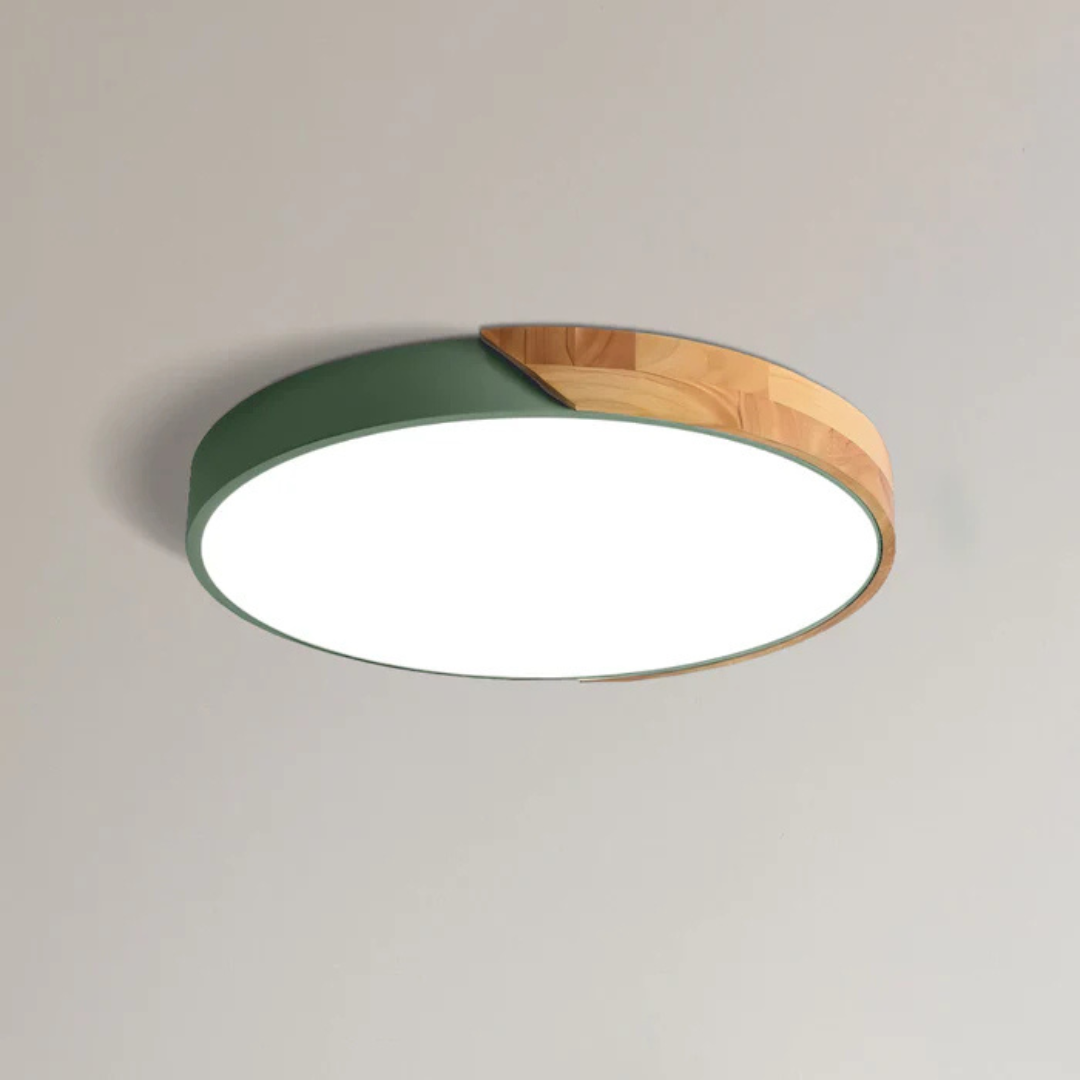 Haro LED Plafondlamp | Scandinavisch Hout & Acryl