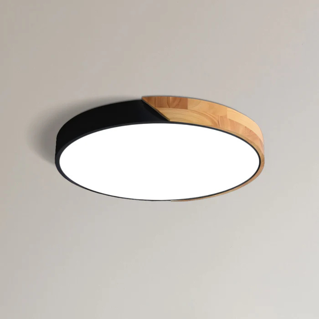 Haro LED Plafondlamp | Scandinavisch Hout & Acryl