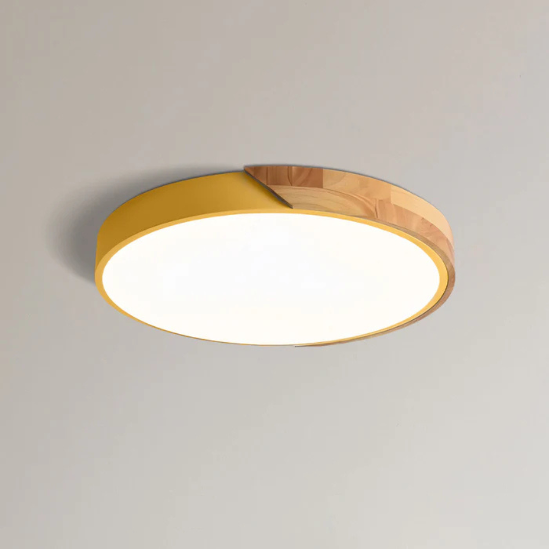 Haro LED Plafondlamp | Scandinavisch Hout & Acryl