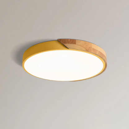 Haro LED Plafondlamp | Scandinavisch Hout & Acryl