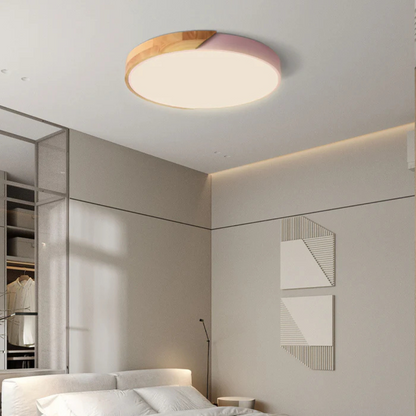 Haro LED Plafondlamp | Scandinavisch Hout & Acryl