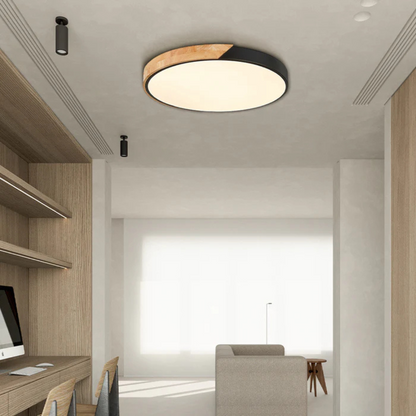 Haro LED Plafondlamp | Scandinavisch Hout & Acryl