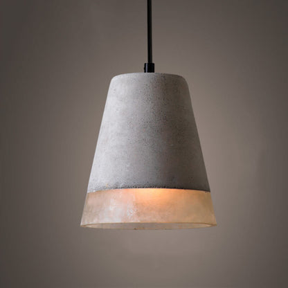 Indro Hanglamp | Industrieel Cement en Metaal, Verstelbare Hoogte
