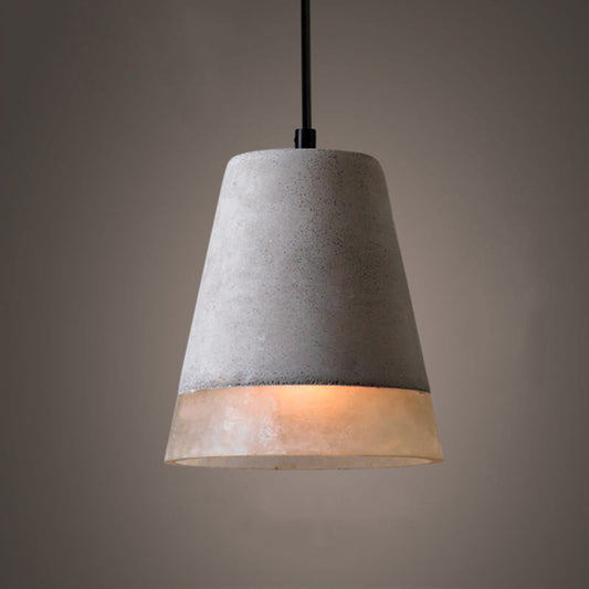 Indro Hanglamp | Industrieel Cement en Metaal, Verstelbare Hoogte