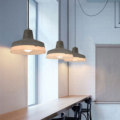 Indro Hanglamp | Industrieel Cement en Metaal, Verstelbare Hoogte